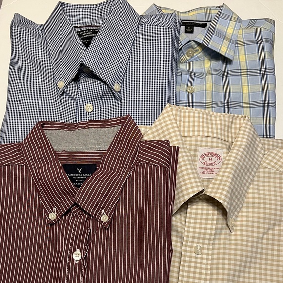 Name Brands Noted In Description Other - Brooks Brothers, American Eagle, Kirkland, Banana Republic, Dress Shirt Bundle